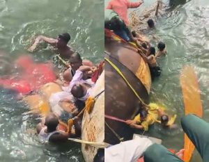 दशक्रिया विधीसाठी गंगा घाटावर आले आणि...