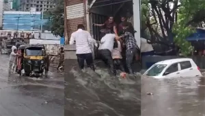 Monsoon Update: नाल्यातून वाहून आलेल्या फ्रीज, कपाटामुळे अंधेरी भुयारी मार्ग तुंबला