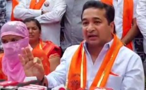 Nitesh Rane : मराठा समाजाला टार्गेट करुन दंगली घडवण्याचा विरोधकांचा डाव