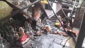 Arpit kala kendra : मुसळधार पावसामुळे कळवे येथील अर्पित कला केंद्राचे नुकसान