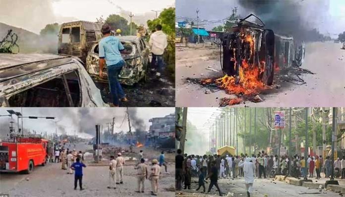 Haryana : मणिपूरनंतर आता हरियाणा पेटले! जलाभिषेक यात्रेत जाळपोळ