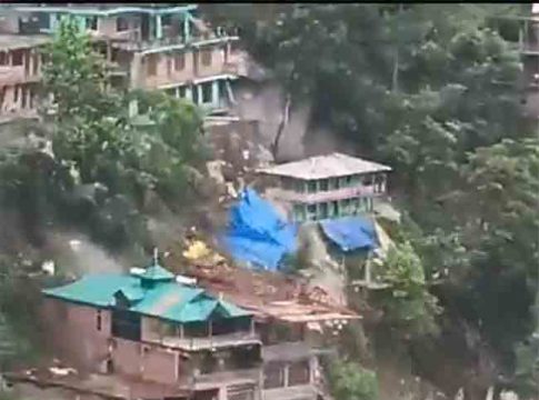 Landslides in Kullu : कुल्लूमध्ये भूस्खलनात अनेक घरे, इमारती जमीनदोस्त