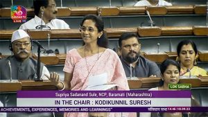 Parliment : संसदेत सुप्रिया सुळेंनी केले पंतप्रधान मोदींचे कौतुक, या दोन भाजप नेत्यांची काढली आठवण