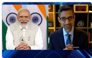 PM Modi-pichai: पंतप्रधान मोदींनी गुगलचे सीईओ सुंदर पिचाईंशी केली चर्चा, AI परिषदेचे दिले निमंत्रण