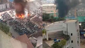 Lower parel fire : लोअर परळच्या फिनिक्स मॉलमधील आगीत २५ ते ३० दुचाकी जळून खाक