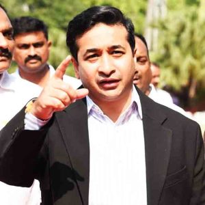 Nitesh Rane : आदित्य ठाकरेला 'लूक आउट नोटीस द्या'