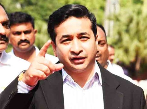 Nitesh Rane : आदित्य ठाकरेला 'लूक आउट नोटीस द्या'