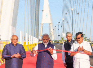 Sudarshan Setu : अटल सेतूनंतर पंतप्रधानांच्या हस्ते पार पडलं 'सुदर्शन सेतू'चं उद्घाटन