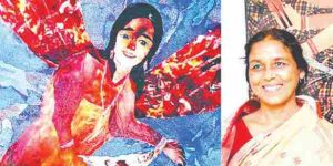 भाजीविक्रेती ते आंतरराष्ट्रीय कोलाज कलाकार