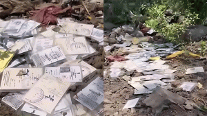 Jalana Voting : मतदानापूर्वीच जालन्यात शेकडो मतदानपत्रांचा कचरा!