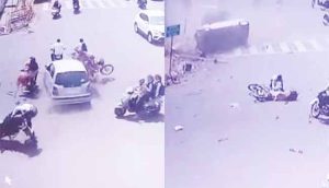 Kolhapur accident : कोल्हापुरात भीषण अपघात; तिघांना चिरडले, सहा गंभीर जखमी