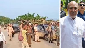 Manipur News : धक्कादायक! मणिपूरच्या मुख्यमंत्र्यांच्या सुरक्षा ताफ्यावर अतिरेकी हल्ला