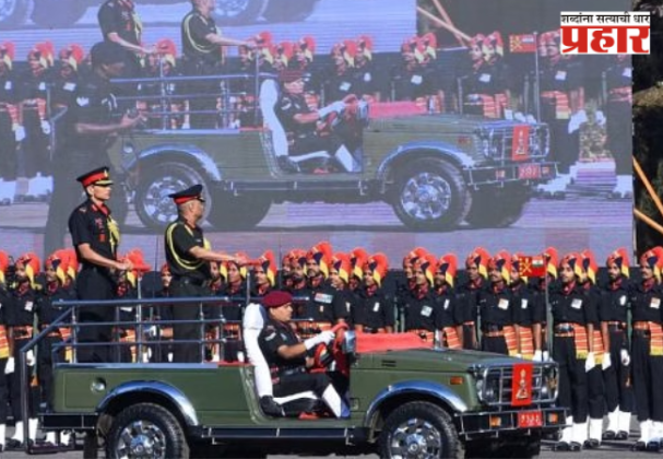 लष्कर दिनाच्या संचलनात नेपाळी सैनिकांची तुकडी
