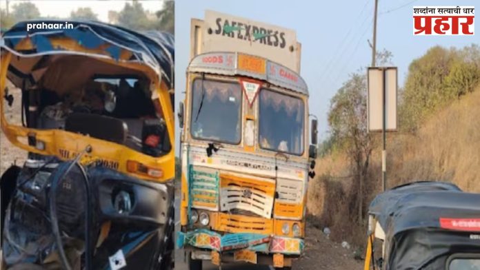 Nashik Accident : एसएमबीटीजवळ भीषण अपघातात ३ जण ठार, २ गंभीर जखमी