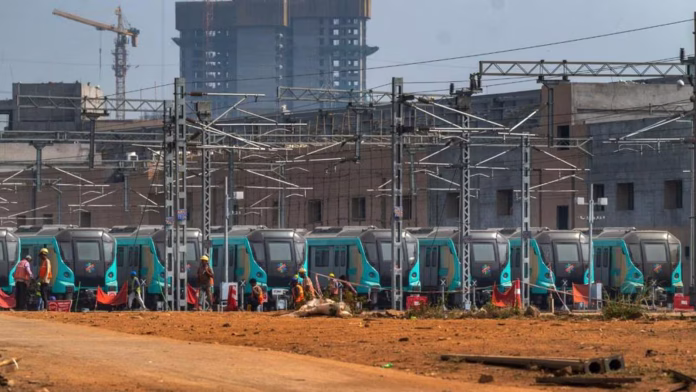 मेट्रोच्या बीकेसी - कुलाबा मार्गाचे ९३ टक्के काम पूर्ण