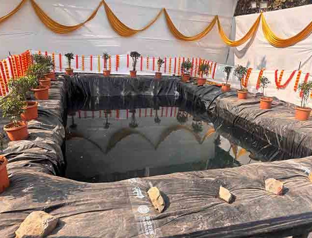 'माघी गणेशोत्सवातील श्रीगणेश मूर्तीं विसर्जनासाठी कृत्रिम तलावांचे खोलीकरण