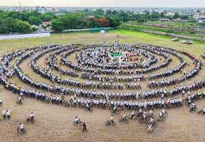 सायलस्वार वारकऱ्यांचा पंढरीत रंगला नेत्रदीपक रिंगण सोहळा
