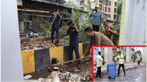 घोडबंदर रस्त्यावर सर्वंकष स्वच्छता मोहीम