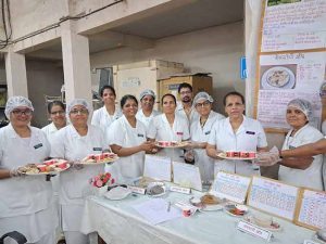 जिल्हा रुग्णालयात पोषणयुक्त आहाराविषयी जनजागृती