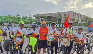 सायकलवरून पंढरपूर वारी; बहुसंख्य महिलांचा समावेश