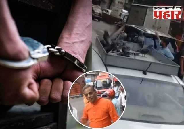 कबुतरखाना बंद झाल्यावर दादरमध्ये पक्ष्यांसाठी फिडिंग कार चालवणाऱ्या मुजोर वाहन मालकाला अटक