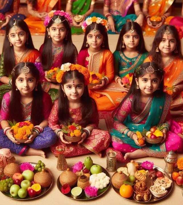 Navratri Ashtami kanya pujan 2025 : मुलींच्या पूजनाने पूर्ण होतील सर्व मनोकामना! महाअष्टमीला कन्या पूजनाचा विधी आणि शुभ मुहूर्त जाणून घ्या