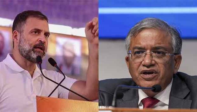 राहुल गांधींचा 'मतदारचोरी'चा आरोप निवडणूक आयोगाने फेटाळला; 'ऑनलाइन' मतदान वगळणे शक्य नाही