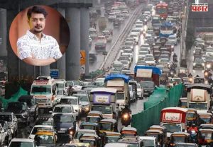 ठाणे-घोडबंदरच्या वाहतूक कोंडीवर मराठी अभिनेत्याची मिश्कील पोस्ट