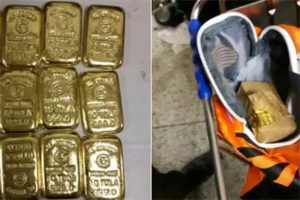 मुंबई विमानतळावर १.६ कोटींच्या सोन्याची तस्करी, दोघांना अटक