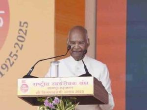 राष्ट्रीय स्वयंसेवक संघाचा विजयादशमी उत्सव, माजी राष्ट्रपतींची उपस्थिती