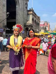 येसूबाई' फेम अभिनेत्री प्राजक्ता गायकवाड तुळजापुरात