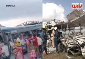 Telangana Bus Accident : थरकाप उडवणारा अपघात! हायस्पीड लॉरी थेट बसमध्ये घुसली; किंचाळ्या आणि रक्ताचा सडा; २० हून अधिक लोकांचा दुर्दैवी अंत!