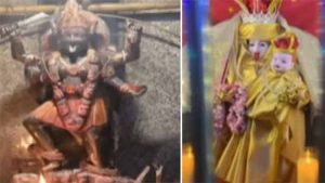 चेंबूरमध्ये देवीच्या मूर्तीला ‘मदर मेरी’चे वस्त्र; धार्मिक भावनांना धक्का, पुजारी दोन दिवस पोलिस कोठडीत