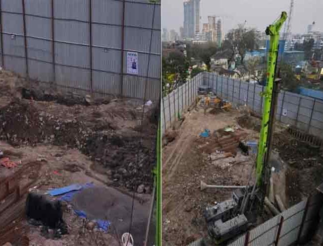 भायखळ्यात इमारत खोदकामादरम्यान माती कोसळली