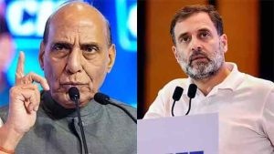 किमान लष्कराला तरी राजकारणात ओढू नका; राजनाथ सिंह यांची राहुल गांधी यांच्यावर टीका