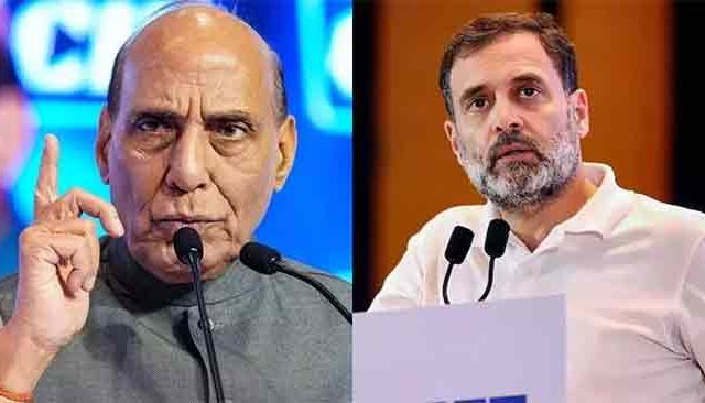 किमान लष्कराला तरी राजकारणात ओढू नका; राजनाथ सिंह यांची राहुल गांधी यांच्यावर टीका