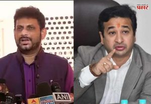 मुंबईत फक्त 'आय लव महादेव'! नितेश राणेंनी घेतला वारिस पठाणांचा समाचार