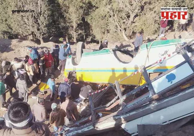 Himachal Bus Accident : हिमाचलमध्ये ६० प्रवाशांनी भरलेली बस ६० मीटर खोल दरीत कोसळली; ८ जणांचा जागीच मृत्यू, अनेक जखमी