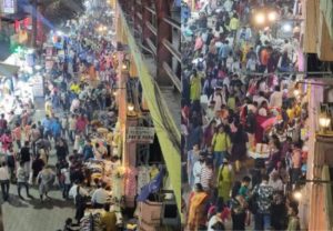 Dombivli News : डोंबिवलीत रेल्वे स्थानकाजवळील रस्त्यावर फेरीवाल्यांची गर्दी, पादचाऱ्यांचे हाल