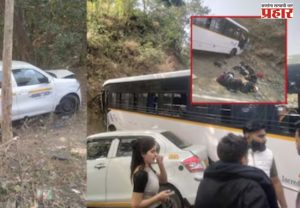 ५० जणांना घेऊन जाणाऱ्या बसला ताम्हिणी घाटात भीषण अपघात, कारलाही उडवलं, पोलीस घटनास्थळी
