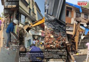 कुर्ला येथील विविध परिसरातील ७१ अनधिकृत बांधकामांचे निष्कासन