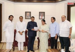 सुनेत्रा, पार्थ पवारांसह राष्ट्रवादीच्या नेत्यांनी घेतली मुख्यमंत्र्यांची भेट