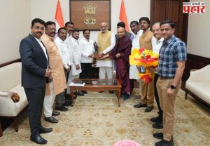 उपराष्ट्रपती सी.पी. राधाकृष्णन यांची अण्णा बनसोडे यांच्या शिष्टमंडळाने घेतली सदिच्छा भेट..