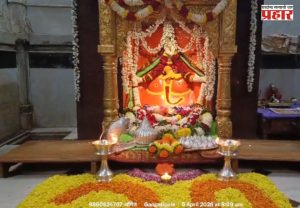 Ratnagiri : संकष्टी चतुर्थीनिमित्त गणपतीपुळे मंदिरात आकर्षक फुलांची सजावट; भाविकांची मोठी गर्दी