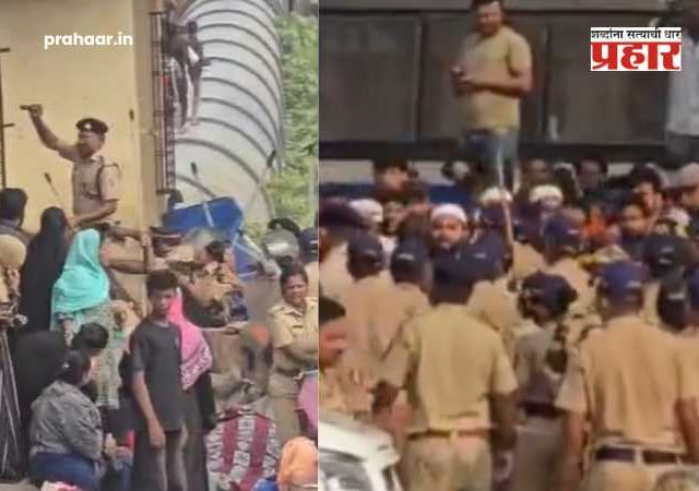 Garib Nagar Demolition Day 2 : मोठी बातमी! वांद्र्यातील गरीब नगरमध्ये तणाव; पोलिसांवर बाटल्या फेकल्यानंतर लाठीचार्ज, कारवाई मात्र सुरूच राहणार