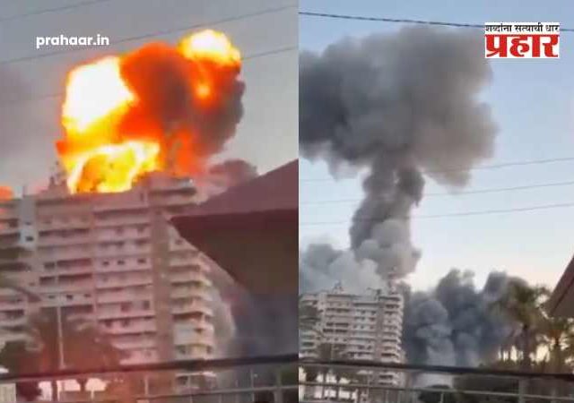 Israeli strikes hit southern Lebanon : दक्षिण लेबनॉनवर इस्रायलचा महाविनाशक हल्ला; 'टायर' शहर धुराच्या विळख्यात