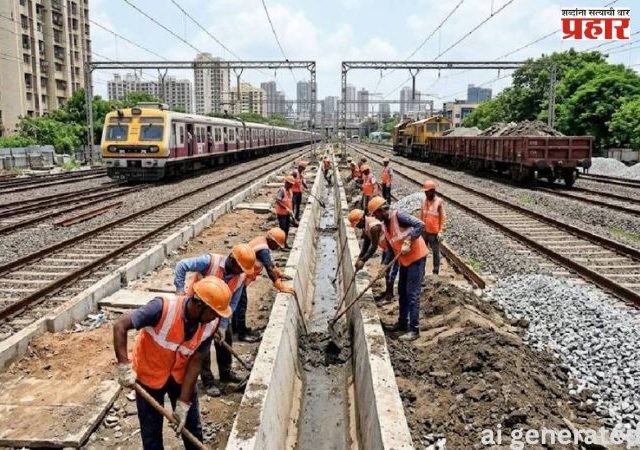 Weastern Railway : पश्चिम रेल्वेकडून मान्सूनपूर्व कामे पूर्ण