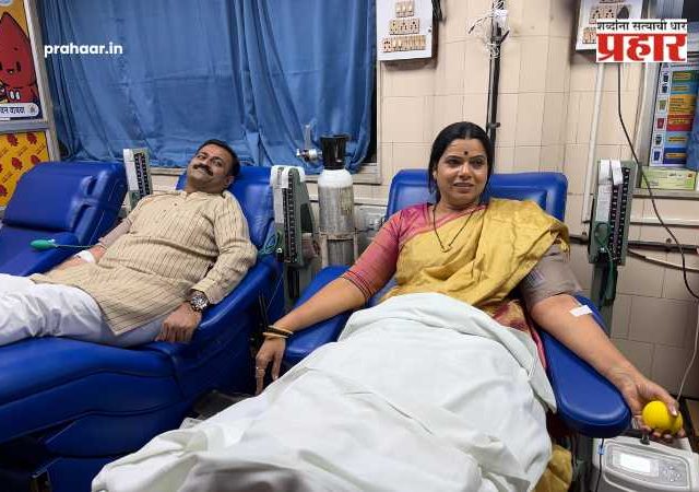 World Thalassemia Day : जागतिक थॅलेसेमिया दिनाचे औचित्य साधून, महापौर आणि सार्वजनिक आरोग्य समिती अध्यक्ष यांनी केले रक्तदान