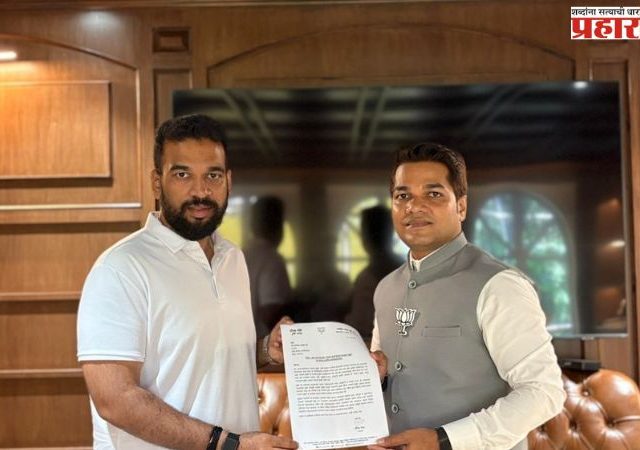 IPL प्रसारणामधील “सलाम मुंबई” ऐवजी “नमस्कार मुंबई” प्रदर्शित करण्याची भाजयुमो, मुंबई अध्यक्ष दिपक सिंह यांची मागणी