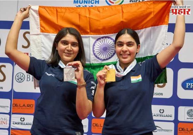 ISSF World Cup 2026 Suruchi, Isha Singh : अभिमानास्पद! एअर पिस्तूल प्रकारात सुरुचीला सुवर्ण तर ईशाला रौप्यपदक